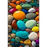 rugs modern Çok Renkli Çakıl Taşlı Desenli Dokuma Taban Halı miravip8194, 140 x 200