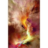 rugs modern Çok Renkli Fırtınalı Desenli Modern Dekoratif Halı ve Yıkanabilir Halı miravip9571, 140 x 200