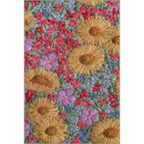 rugs modern Çok Renkli Floral Desenli Dokuma Taban Halı miravip8020, 140 x 200