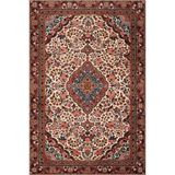 rugs modern Çok Renkli Geleneksel Motif Çiçek Gül Desenli Vintage Dekoratif Halı 4756, 140 x 200