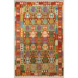 rugs modern Çok Renkli Geleneksel Motif Karma Şekil Desenli Vintage Dekoratif Halı 1969, 140 x 200