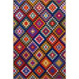rugs modern Çok Renkli Geometrik Desenli Dokuma Taban Halı 4262, 140 x 200