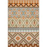 rugs modern Çok Renkli Geometrik Desenli Etnik Vintage Dekoratif Halı 4612, 140 x 200