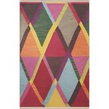 rugs modern Çok Renkli Geometrik Üçgen Şekil Desenli Modern Dekoratif Halı 1943, 140 x 200