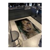 rugs modern Çok Renkli Kadın Yüzü Detaylı Etnik Desenli Dokuma Taban Yıkanabilir Halı miraface33, 140 x 200