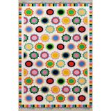 rugs modern Çok Renkli Karma Daire Nokta Desenli Kreatif Modern Dekoratif Halı 2297, 140 x 200