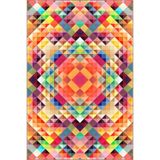 rugs modern Çok Renkli Karma Kristal Geometrik Desenli Kreatif Modern Dekoratif Halı 4659, 100 x 200