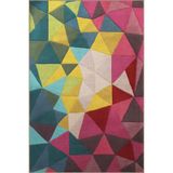 rugs modern Çok Renkli Kristal Geometrik Üçgen Desenli Kreatif Modern Dekoratif Halı 2113, 80 x 150