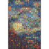 rugs modern Çok Renkli Küp Geometrik Desenli Dekoratif Yıkanabilir Halı miravip8460, 155 x 230