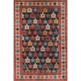 rugs modern Çok Renkli Motifli Etnik Desenli Vintage Dekoratif Halı 3856, 140 x 200