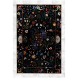 rugs modern Çok Renkli Sarmaşık Çiçek ve Kuş Desenli Vintage Dekoratif Halı 5252, mira5252-140x200