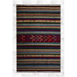 rugs modern Çok Renkli Şerit Çizgili Desenli Modern Dekoratif Halı 5237, mira5237-140x200
