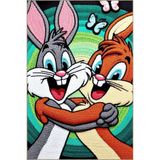 rugs modern Çok Renkli Sevimli Tavşanlar Bugs Bunny Desenli Kreatif Modern Dekoratif Halı 5105, 140 x 200