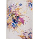 rugs modern Çok Renkli Soyut Boya Püskürtme Desenli Kreatif Modern Dekoratif Halı 3919, 75 x 300