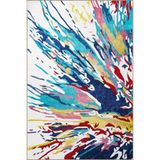 rugs modern Çok Renkli Soyut Boya Sıçratma Desenli Kreatif Modern Dekoratif Halı 3169, 100 x 100