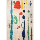 rugs modern Çok Renkli Soyut Boya Sıçratma Desenli Kreatif Modern Dekoratif Halı 3363, 80 x 300