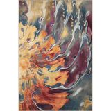 rugs modern Çok Renkli Soyut Boya Sıçratma Desenli Kreatif Modern Dekoratif Halı 3941, 155 x 230