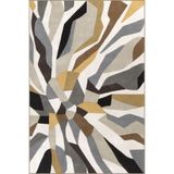rugs modern Çok Renkli Soyut Sarkıt Desenli Kreatif Modern Dekoratif Halı 4642, 100 x 150