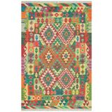 rugs modern Cotton 527 Çok Renkli Etnik Desen Kilim, 77 x 150