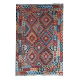 rugs modern Cotton Pamuklu Çok Renkli Otantik Ve Etnik Desenli Kilim 505, 75 x 150