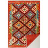 rugs modern Cotton Pamuklu Çok Renkli Otantik Ve Etnik Desenli Kilim Orange 503, 80 x 150