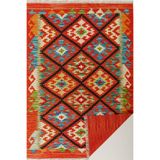 rugs modern Cotton Pamuklu Çok Renkli Otantik Ve Etnik Desenli Kilim Orange 503, 80 x 300