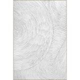 rugs modern Daire Temalı Çizgili Geometrik Desenli Dokuma Taban ve Yıkanabilir Halı miravip9362, 140 x 200
