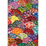 rugs modern Dalgalı Orman Çiçekli Floral Temalı Dekoratif Yıkanabilir Halı miravip9050, 140 x 200