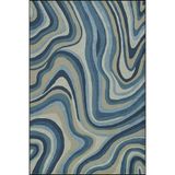rugs modern Dalgalı Temalı Dokuma Taban ve Yıkanabilir Halı miravip9402, 140 x 200