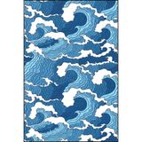 rugs modern Derya Deniz Dalgalı Desen Dokuma Taban Halı ve Yıkanabilir Halı miravip10483, 140 x 200
