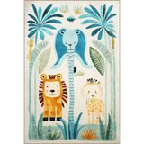 rugs modern Dido 2 Koleksiyonu Çocuk Halısı Tema Hayvan Ve Ağaç Figür Desenli Modern Dekoratif Halı 3224, 100 x 200
