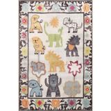 rugs modern Dido 2 Koleksiyonu Çocuk Halısı Tema Orman Hayvanları Figürü Desenli Modern Dekoratif Halı 3225, 100 x 150