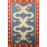 rugs modern Dido 2 Koleksiyonu Çok Renkli Karma Motifli Etnik Figür Desenli Vintage Dekoratif Halı 23, 140 x 200