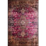 rugs modern Dido 2 Koleksiyonu Pembe Temalı Geleneksel Motif Desenli Vintage Dekoratif Halı 05, 140 x 200