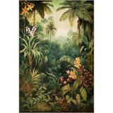 rugs modern Dido 2 Koleksiyonu Tropikal Temalı Çiçek Ve Orman Desenli Kreatif Modern Dekoratif Halı 3228, 140 x 200