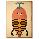 rugs modern Dido Koleksiyonu Çok Renkli Soyut Böcek Desenli Modern Dekoratif Halı 3381, 140 x 200