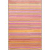 rugs modern Düz Çizgili Pembe Modern Desenli Dokuma Taban Yıkanabilir Halı miravip8368, 140 x 200