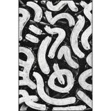 rugs modern Fırça Çizimli Modern Dekoratif Halı ve Yıkanabilir Halı miravip9554, 75 x 300