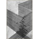 rugs modern Fırça Geometrik Desenli Dokuma Taban Halı ve Yıkanabilir Halı miravip10279, 75 x 200