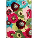 rugs modern Floral Karışık Renkli Desenli Dokuma Taban Halı miravip3, 140 x 200