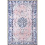 rugs modern Geleneksel Temalı Mavi Pembe Renkli Dekoratif Halı ve Yıkanabilir Halı miravip9615, 120 x 200