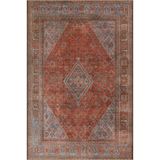 rugs modern Geleneksel Temalı Turuncu Dekoratif Halı ve Yıkanabilir Halı miravip9608, 75 x 200