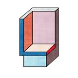 rugs modern Geometrik Asimetrik Formda Çok Renkli Modern Dokuma Taban Halı Mira 1301, 140 x 200