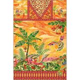 rugs modern Geometrik Plaj Turuncu Desenli Yıkanabilir Halı miravip8219, 100 x 300