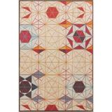 rugs modern Geometrik Yıldızlı Desenli Modern Dekoratif Halı 4456, 100 x 150
