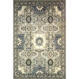 rugs modern Gri Bej Temalı Geleneksel Motif Çiçek Desenli Vintage Dekoratif Halı 3515, 140 x 200