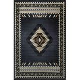 rugs modern Gri Bej Temalı Geleneksel Motif Desenli Saçaklı Vintage Dekoratif Halı 3088, 140 x 200