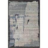 rugs modern Gri Bej Temalı Soyut Abstract Desenli Kreatif Modern Dekoratif Halı 3890, 140 x 200