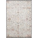 rugs modern Gri Floral Renkli Desenli Dokuma Taban Yıkanabilir Halı miravip9062, 140 x 200