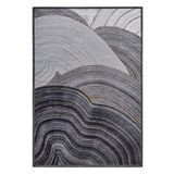 rugs modern Gri Siyah Mermer Desen Dokuma Taban Dekoratif Halı Mira 1468, 140 x 200